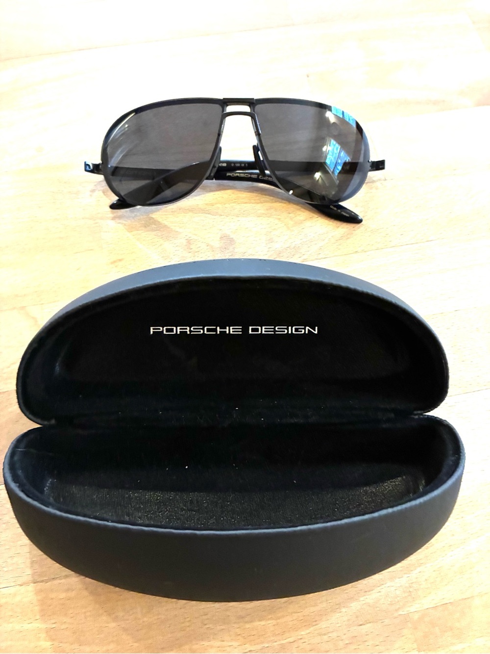 Porsche Design Men’s Black Aviator Sunglasses - Picture 2 of 13